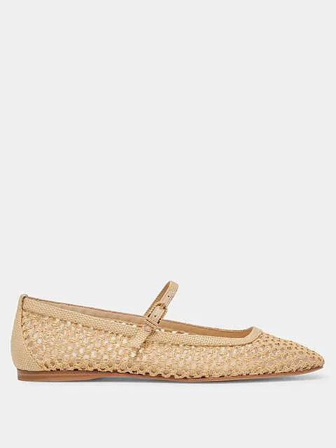 Dolce Vita Woven Mary Jane Flat - Beige